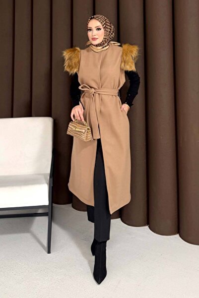 Melike Tatar Fur Cashmere Vest 32-3709