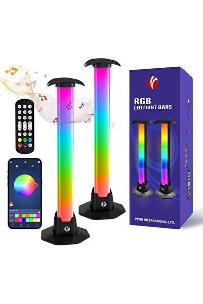 VCOM LED Light Bars, 2PCS Smart RGB Light Bar TV Backlight, 27cm