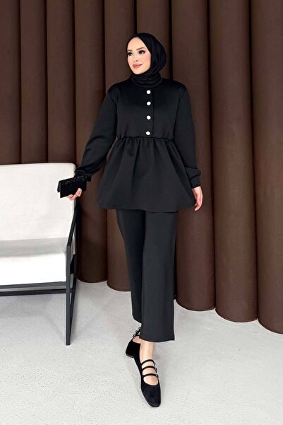 Melike Tatar Stoned Buttoned Scuba Suit 76-5505