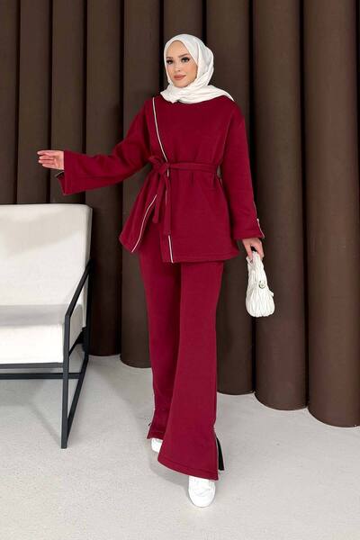 Melike Tatar Zipper Detailed Three Thread Suit 76-5504