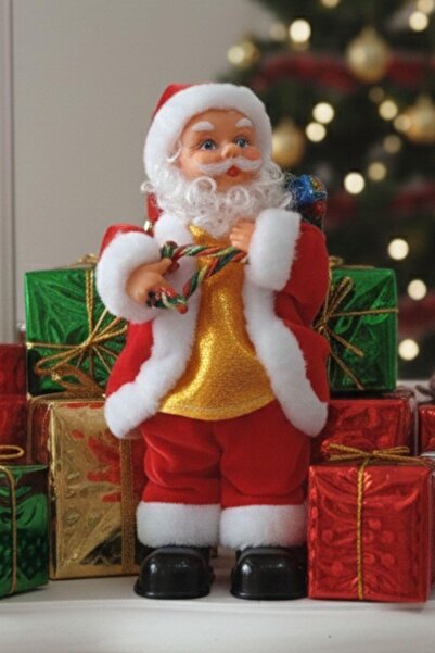 Sole Christmas Ornament Dancing Singing Santa Claus Figurine 25cm - with Accessories