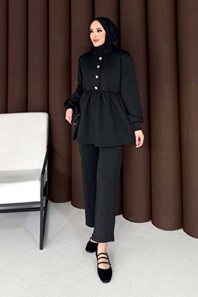 Melike Tatar Stoned Buttoned Scuba Suit 76-5505