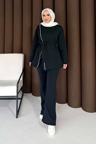 Melike Tatar Zipper Detailed Three Thread Suit 76-5504