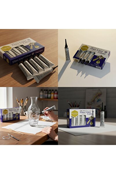 PASTE Rolyef Counter Boya 6'Lı Set Gümüş Renk