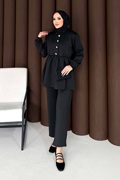 Melike Tatar Stoned Buttoned Scuba Suit 76-5505