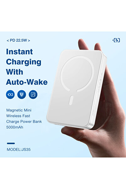 EYD 5000mAh Wireless Power Bank 18W Fast Fast charging＆22.5W PD Strong Magnetic Force