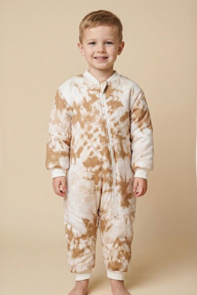 Zeyland Unisex Çocuk Elyaf Dolgulu Uyku Tulumu - Camel