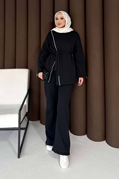 Melike Tatar Zipper Detailed Three Thread Suit 76-5504