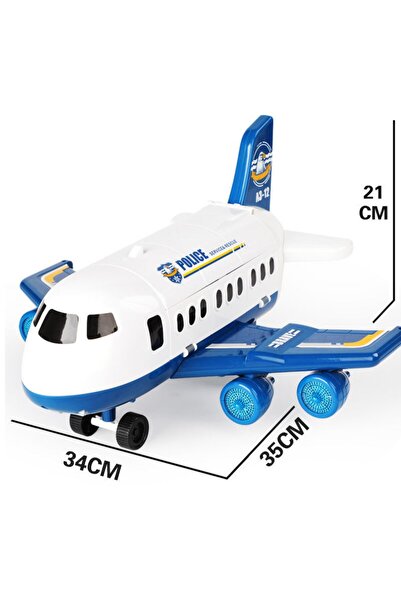 Hibobi Premium Airplane & Airport Playset with Planes, Helicopter, Trucks, Signs, and Fabric Playmat
