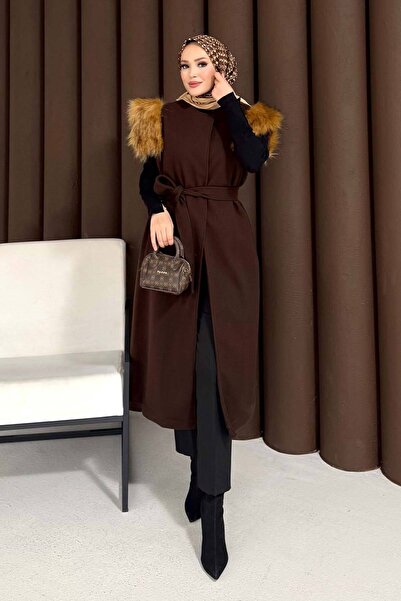 Melike Tatar Fur Cashmere Vest 32-3709