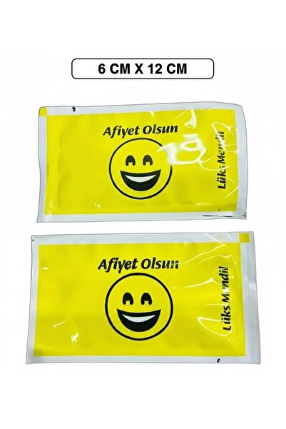 CanpaAmbalajMarketing GÜLEN YÜZ TEKLİ ISLAK MENDİL 6X12 CM 250 ADET