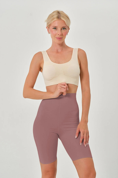 MİSTİRİK Porfy Model Low Leg Effective Thread Detail Extra Tight Dusty Rose Color097