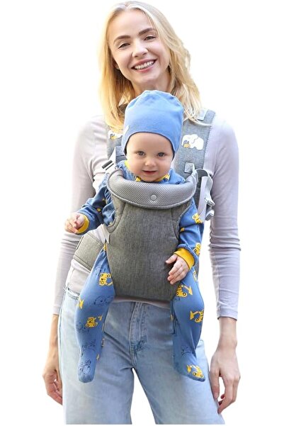 Generic 4-in-1 Convertible Baby Carrier, Light Gray -