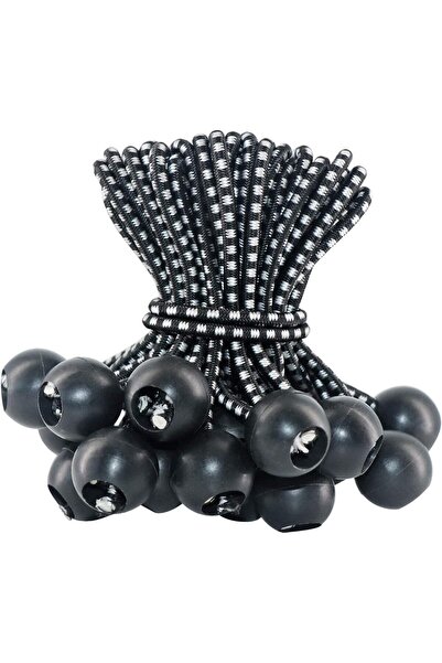 SYOSI حبل بنجي مع كرات، 30 قطعة من أشرطة بنجي المرنة شديدة التحمل للقماش المش...