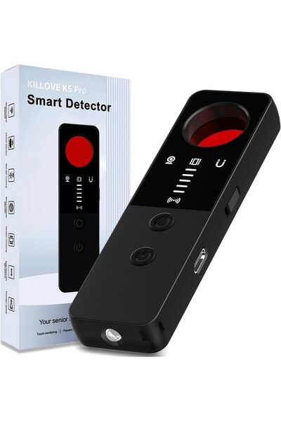 NALACAL جهاز كشف الكاميرات المخفية K5 Pro (أسود)