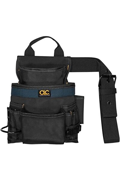 Custom Leathercraft حقيبة أدوات ومسامير باليستية CLC 2823، 10 جيوب، سوداء، مت...