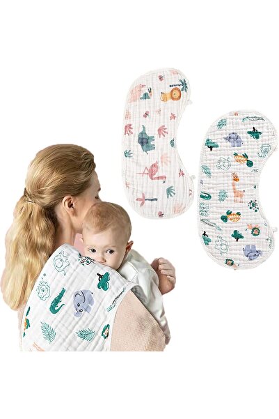 Generic قماش تجشؤ الأطفال من أزوني، 6 طبقات من القطن العضوي - امتصاص فائق، مض...