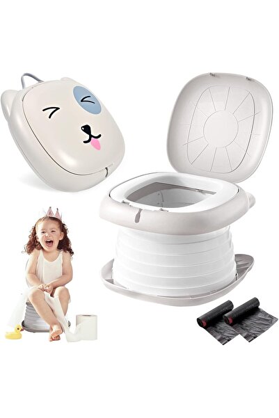 Generic مقعد تدريب محمول قابل للطي للأطفال الصغار مع حقيبة تخزين وأكياس للاست...