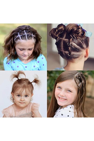 Generic 500 Small Black Seamless Elastic Hair Ties for Babies, Girls & Women