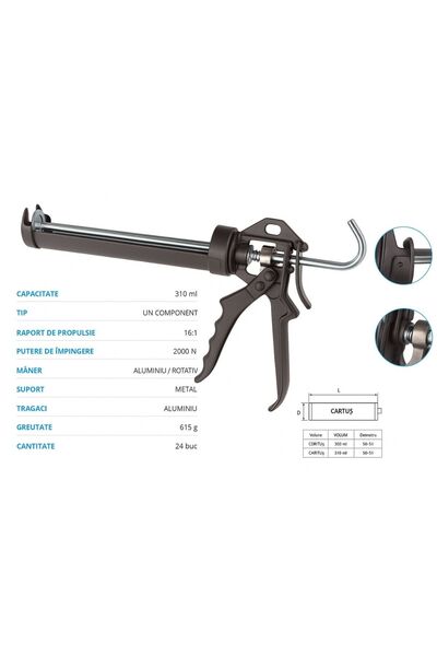 PRO2000 Silicone Gun Pro22