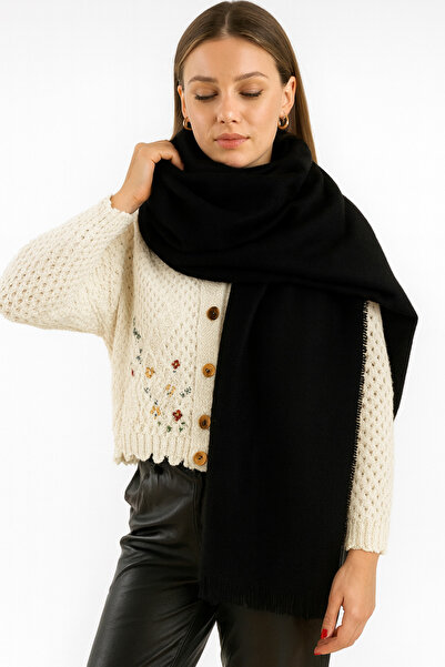 ZERAMİNE Women's Winter Scarf Shawl – Soft Textured Premium Model