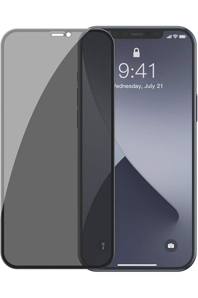 Baseus 0.3mm Full-Screen Curved Anti-Peeping Tempered Glass Screen Protector ...