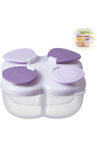 KASTWAVE موزع حليب ووجبات خفيفة للأطفال مضاد للانسكاب، سعة 40 جرام، أكواب مُق...