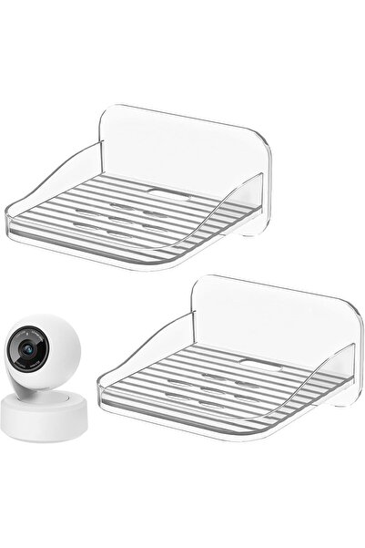 NALACAL حامل كاميرا أكريليك على الحائط، عبوة من قطعتين ذاتية اللصق (11×11 سم)