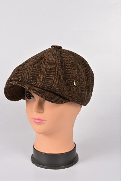 mercantoptan قبعة شتوية للأطفال مكونة من 8 قطع من الصوف الأصلي طراز Peaky Blinders