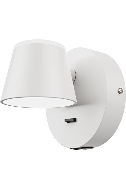 AZONEE مصباح حائط LED مع منفذ شحن USB، مصباح حائط بسيط قابل للتعديل على الطرا...