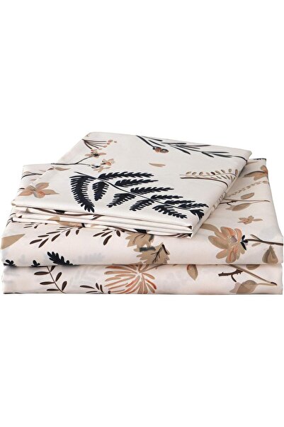 JSD طقم ملاءات سرير مطبوع بأزهار، مقاس كينج، من الألياف الدقيقة الناعمة، بنقش...