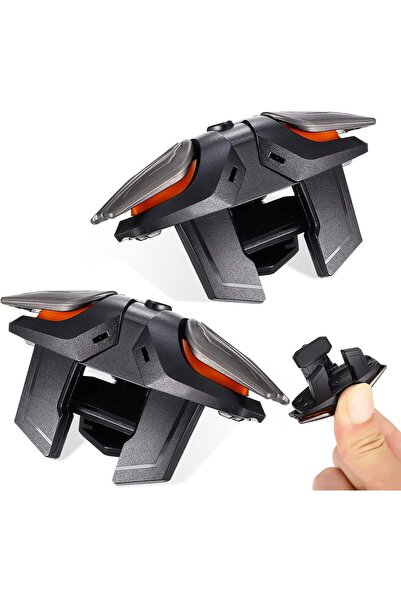 EXCEFORE Game Trigger - 2024 Upgrade PUBG Mobile Aim & Fire Triggers with 2 Gaming Finger Sleeves