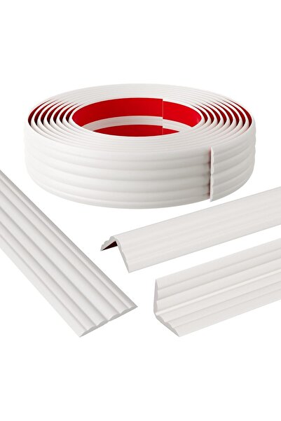 KASTWAVE شريط لاصق ذاتي لحماية الحواف والزوايا، 4 سم × 50 سم، أبيض