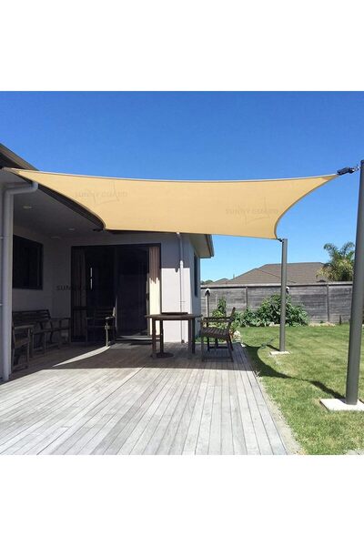 SUNNY GUARD مظلة شمسية مستطيلة الشكل للحماية من الأشعة فوق البنفسجية، مقاس 10...