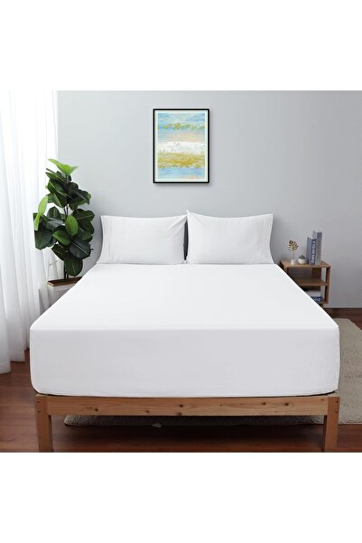 Shunjie.Home ملاءة سرير كينج ملائمة مصنوعة من القطن المصري بنسبة 100%، 600 غر...