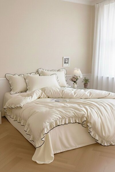 Kalin Store Çift Kişilik Fırfırlı Nevresim Takımı