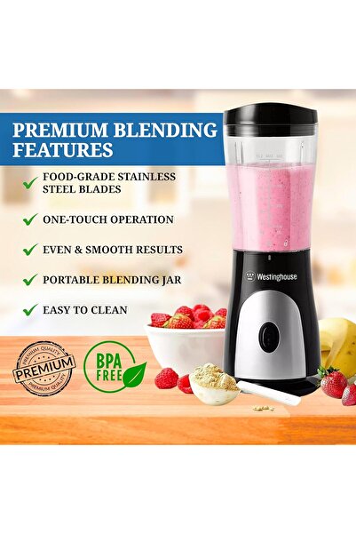 Westinghouse USA Personal Blender - 300W (advertised), 600ml BPA-Free Bottle