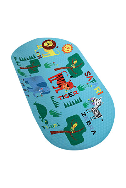 Tendance سجادة أرضية حوض استحمام من البوليستر مضادة للانزلاق بطباعة سفاري مطب...