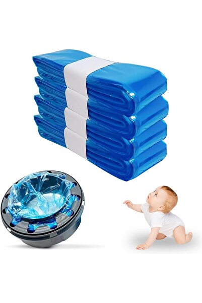 OASISGALORE عبوة من 4 أكياس قابلة لإعادة التعبئة لحفاضات الأطفال - أكياس من ر...