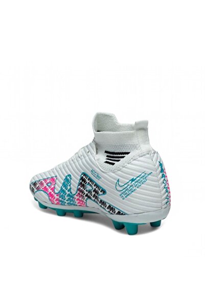 Twingo Λευκά/ροζ/τιρκουάζ ποδοσφαιρικά παπούτσια ποδοσφαίρου | Επαγγελματικά παπούτσια για γήπεδα με χαλί και γκαζόν 585