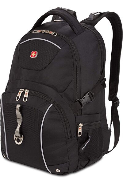 Swissgear حقيبة ظهر للكمبيوتر المحمول 3258، سوداء، مقاس 18.5 بوصة