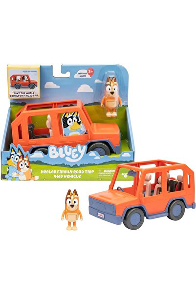 bluey سلسلة 11 من مركبة Heeler Family Road Trip ذات الدفع الرباعي 17661 (للأع...