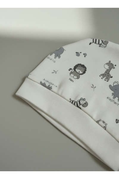 Messido 100% Cotton Hat - Gloves Set - Safari