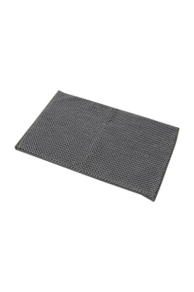 Tendence Anti-Slip Microfiber Bathroom Mat with Balls Grey 50 x 80cm