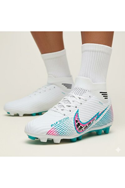 Twingo Λευκά/ροζ/τιρκουάζ ποδοσφαιρικά παπούτσια ποδοσφαίρου | Επαγγελματικά παπούτσια για γήπεδα με χαλί και γκαζόν 585