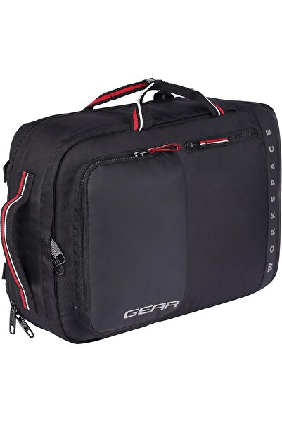 Gear حقيبة ظهر/حقيبة كمبيوتر محمول قابلة للتحويل مقاومة للماء بسعة 18 لترًا من Workspace - سوداء