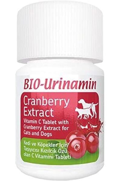 Bio PetActive Bio Urinamin Vitamin C with Cranberry for Cats & Dogs 40 Tablets 12g