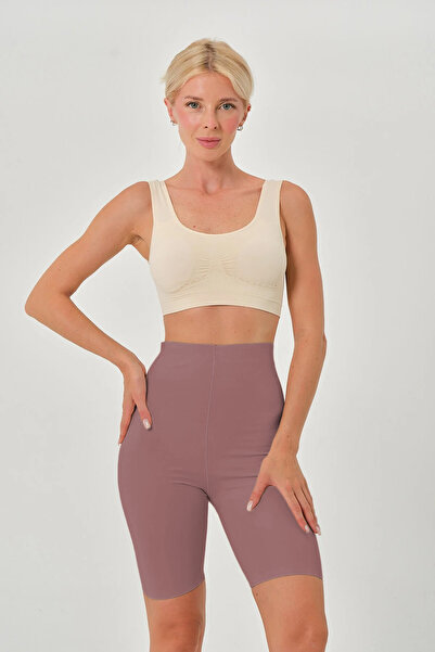 MİSTİRİK Porfy Model Low Leg Effective Thread Detail Extra Tight Dusty Rose Color097