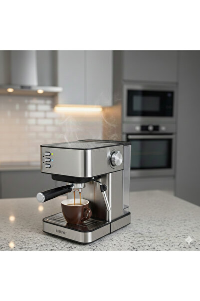 rebune Re-6-020 Espresso Coffee Maker, 850W, 15 bar Pressure, 1.6L Capacity