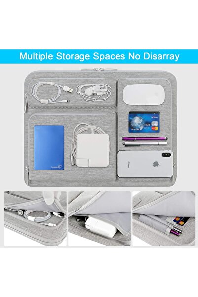 Lacdo 360° Protective 14-inch Laptop Sleeve Case (Gray)